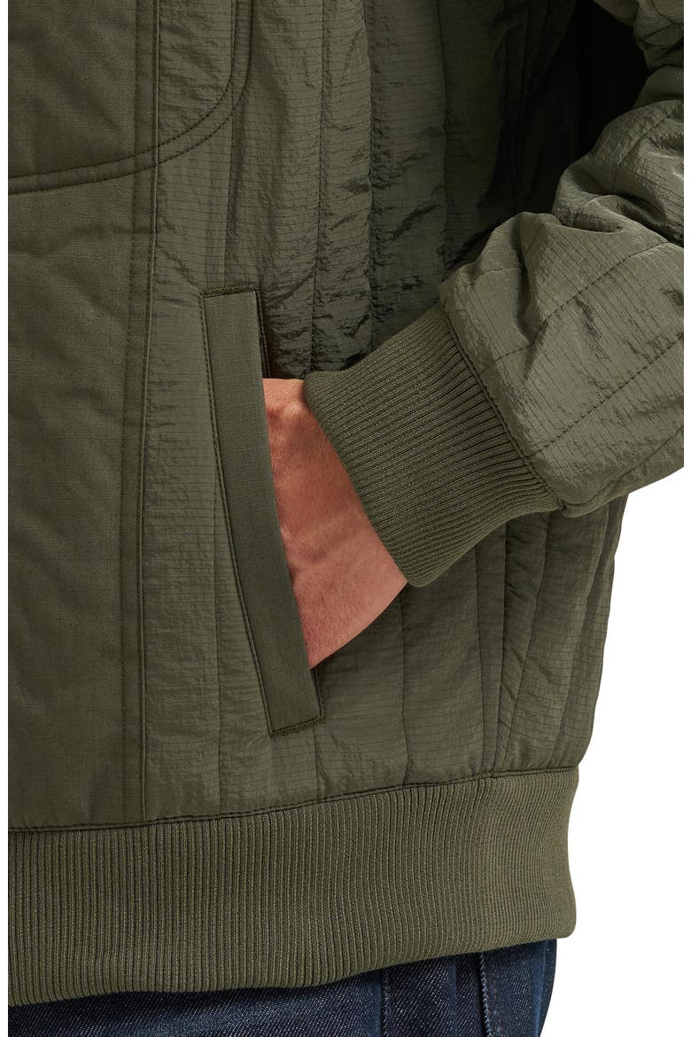 Quilted Ripstop Jacket, Alternate, color, OAK MOSS