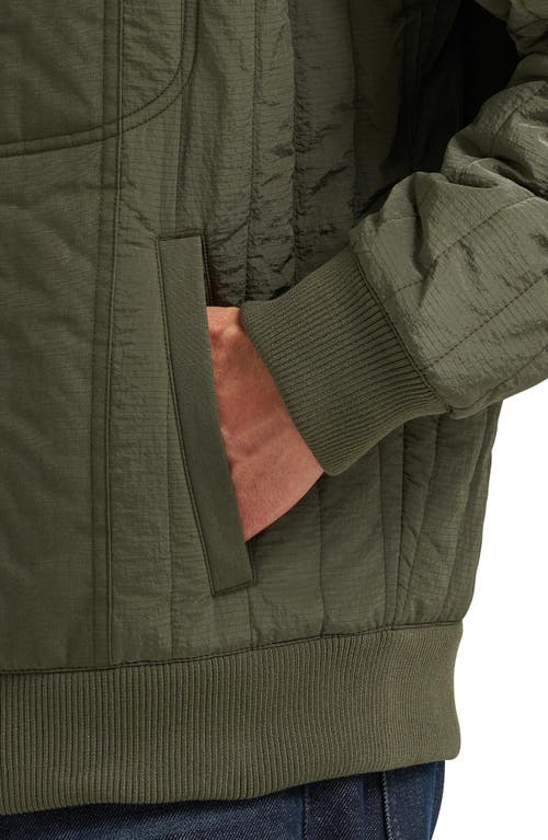 Lee Quilted Ripstop Jacket In Burgundy