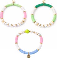 Bits & Bows Tennis Lovers Women's Bracelet Set