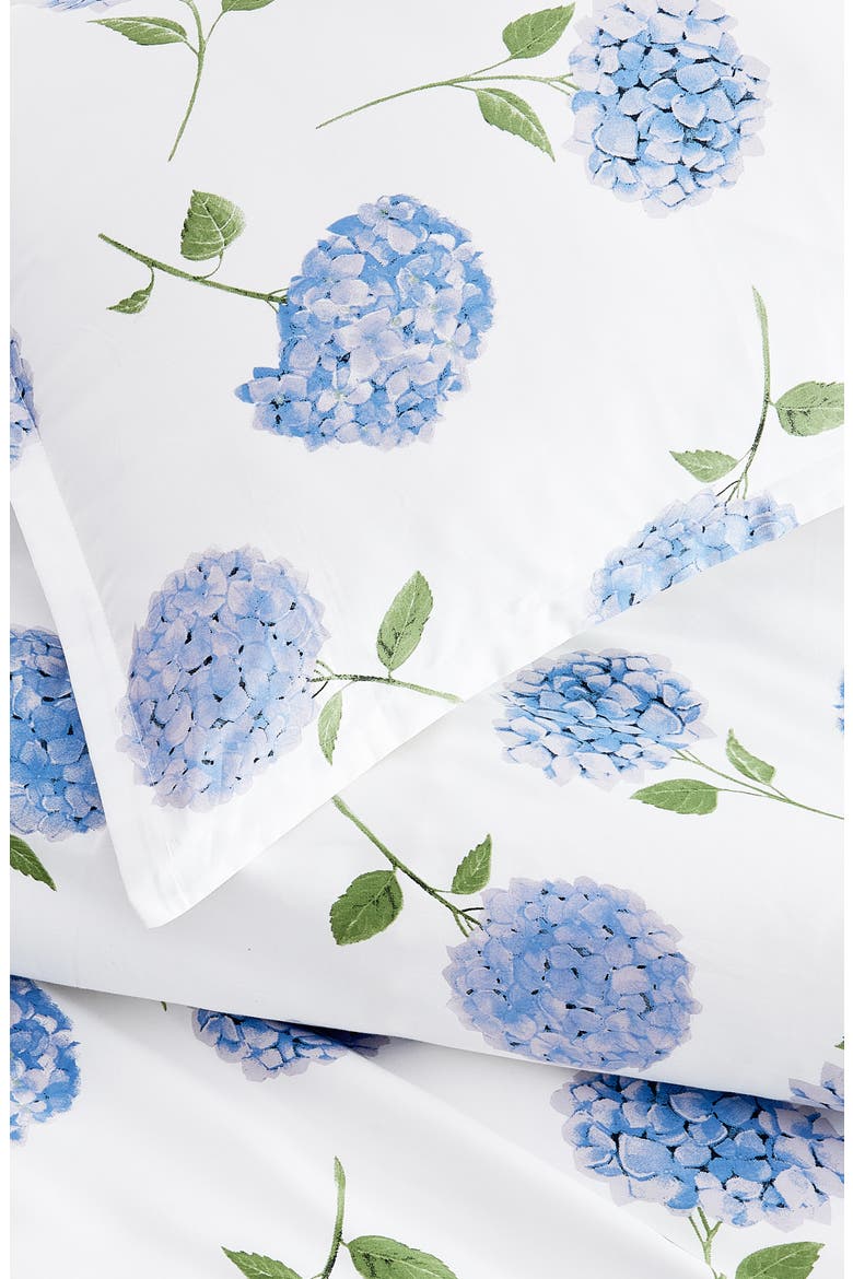 Hydrangea 400 Thread Count Cotton Duvet Set, Alternate, color, BLUE