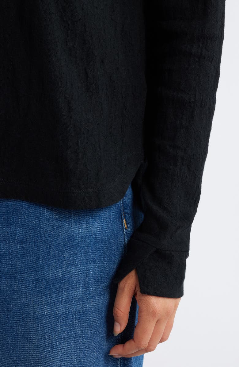 NIC+ZOE Relaxed Fit Cotton Jacquard T-Shirt, Alternate, color,