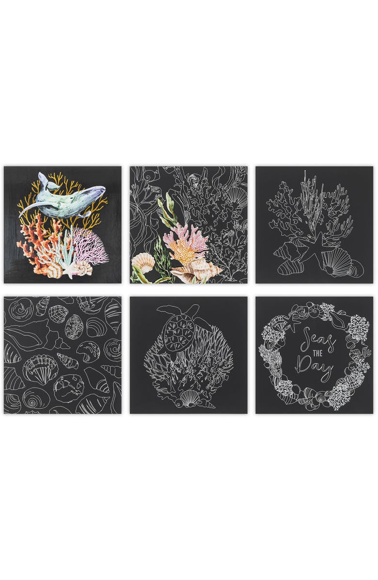 Brea Reese Scratch Art Paper Pad, Under the Sea, Alternate, color, Multicolored