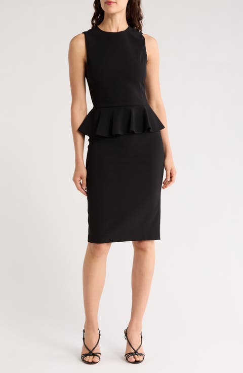 Poppy Peplum Midi Dress