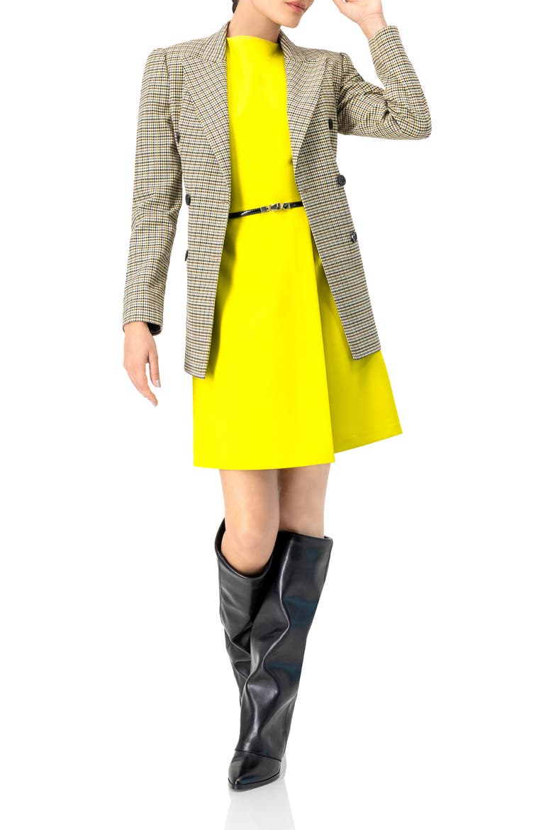 Double-Breasted Checkered Blazer, Alternate, color, Multicolor