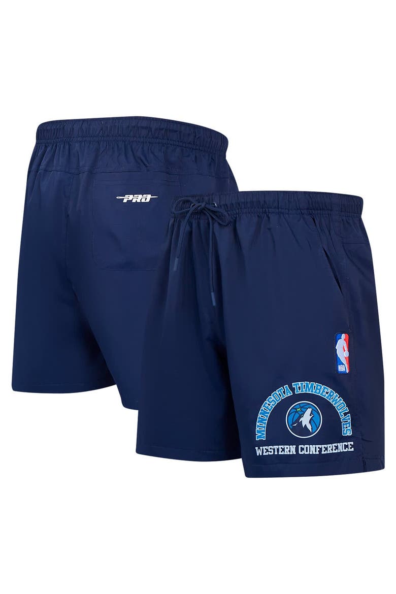 Men's Pro Standard Navy Minnesota Timberwolves Area Code Shorts, Main, color, Navy
