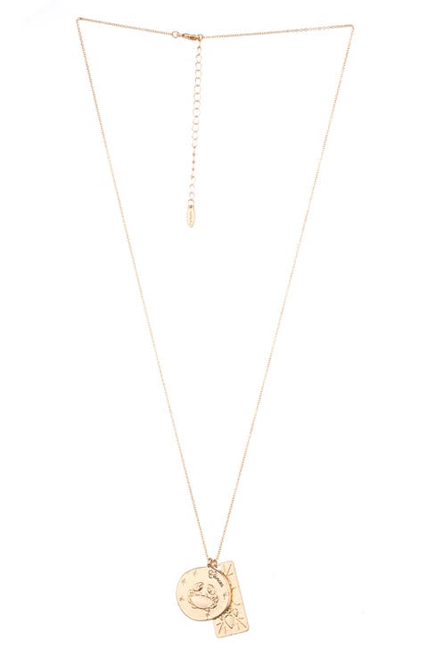 Long Zodiac Charm Necklace