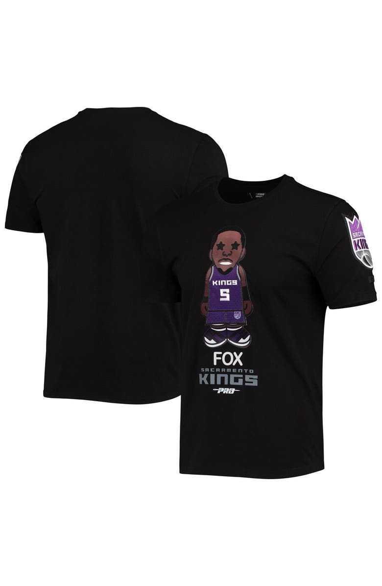 PRO STANDARD Men's Pro Standard De'Aaron Fox Black Sacramento Kings Caricature T-Shirt, Main, color, 