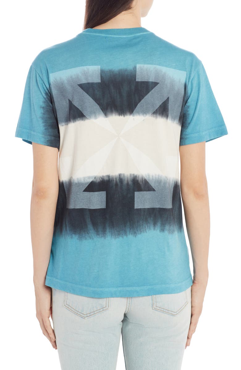 Off-White Tie Dye Logo Graphic Tee, Alternate, color, 