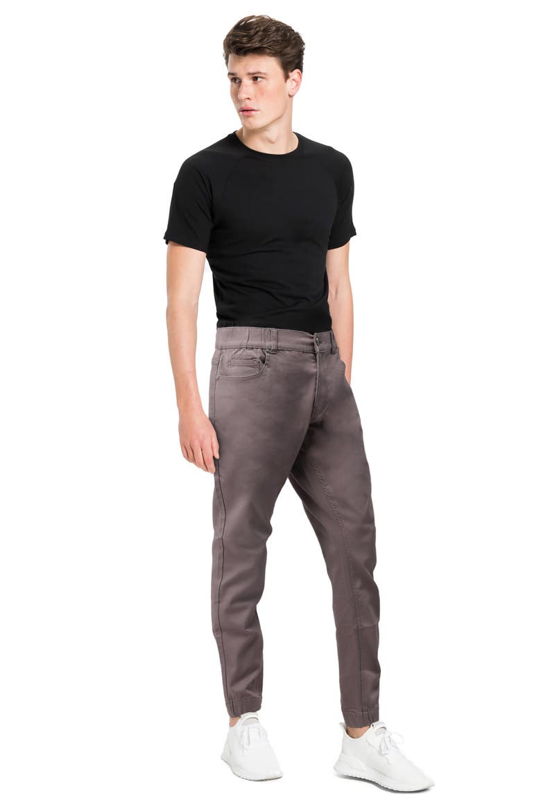 Slim Fit Jogger Jeans, Alternate, color, GREY