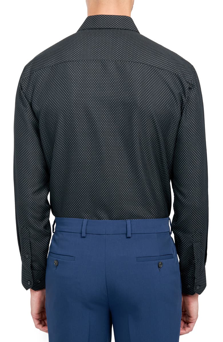 SOCIETY OF THREADS Slim Fit Dot Non-Iron Performance Dress Shirt, Alternate, color, 