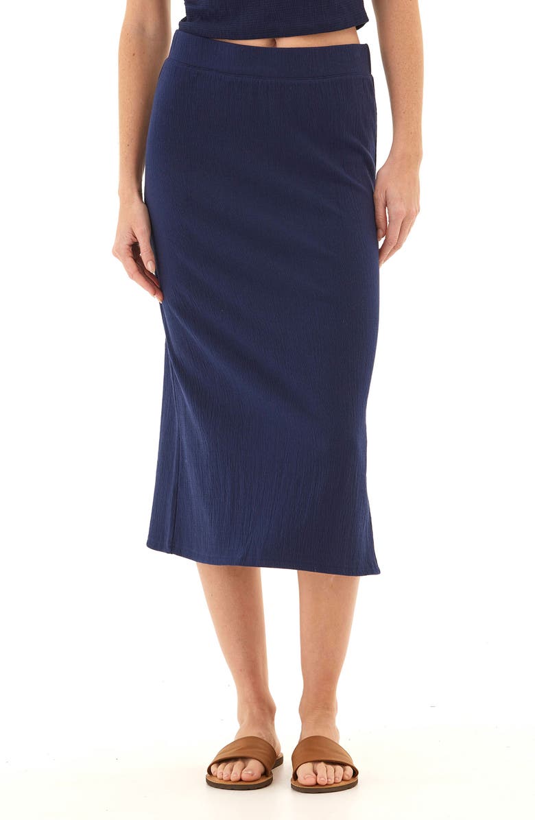 Threads 4 Thought Adella Textured Jersey Midi Skirt, Main, color, 