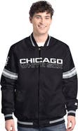 STARTER Men's Starter Black Chicago White Sox Scout Full-Snap Varsity Jacket