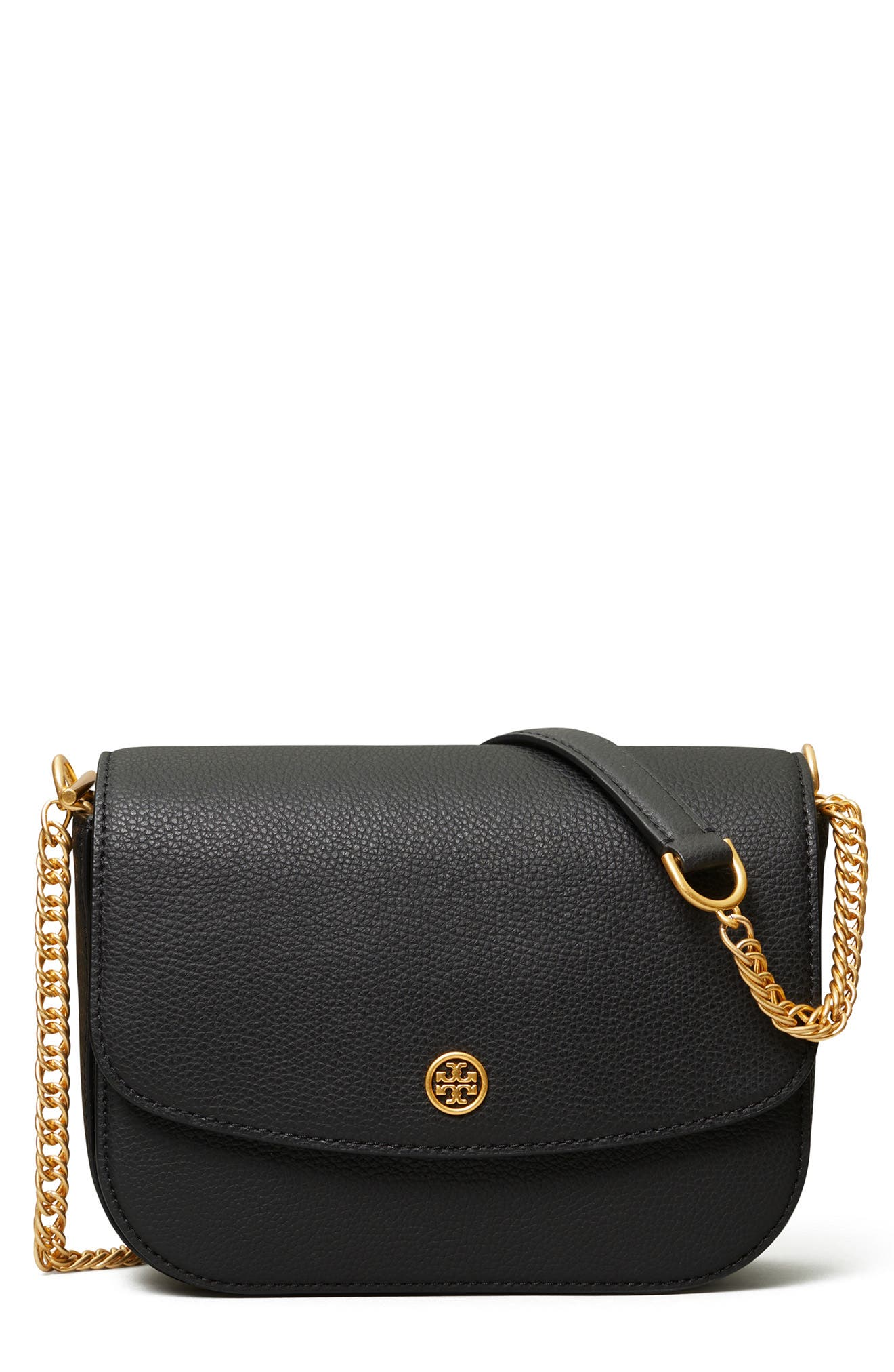 Tory Burch Robinson Pebble Leather Shoulder Bag, Main, color, 