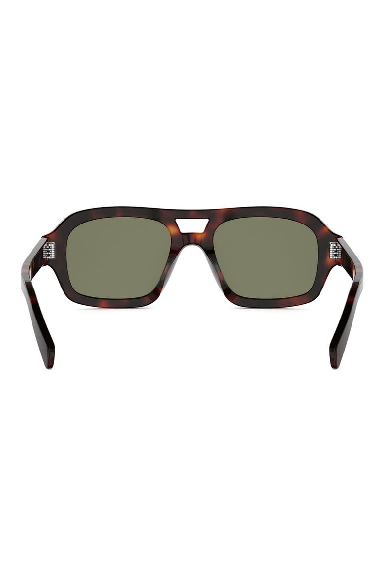3 Dots 53mm Pilot Sunglasses, Alternate, color, IVY/GRN
