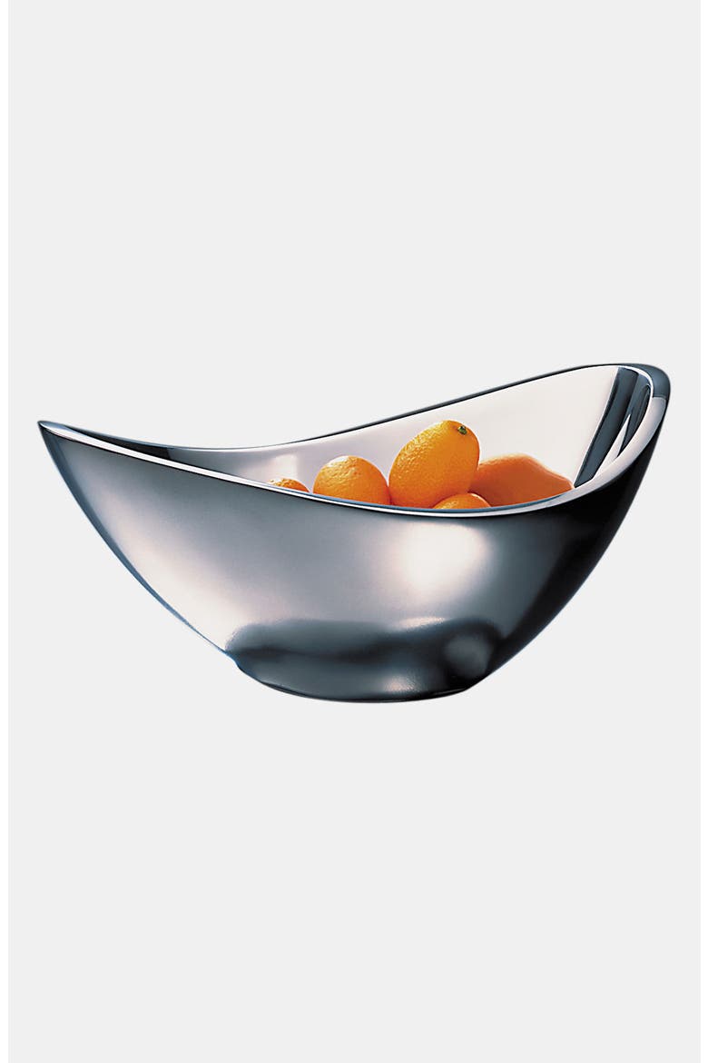 Butterfly Metal Bowl, Main, color, SILVER