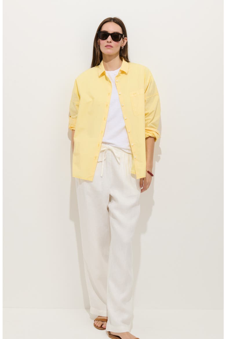 Hudson Linen Drawstring Pants, Alternate, color, OFF WHITE