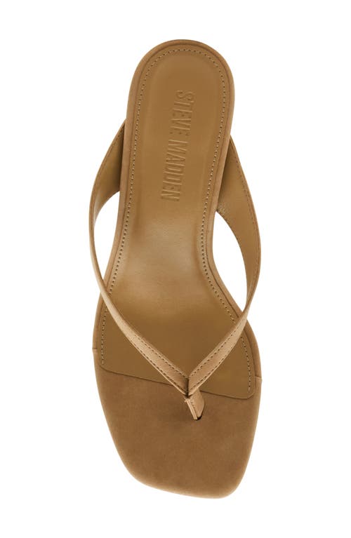 Steve Madden Dodie Block Heel Sandal In Tan Nubuck