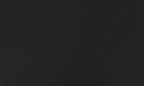 Stand Oil Faux Leather Square Bowling Bag In Black