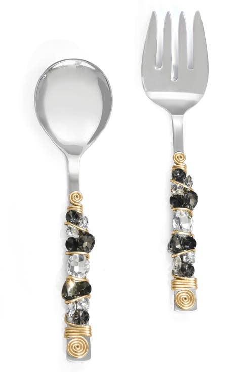 Embellished Radiance Constellation 2-Piece Salad Serving Set