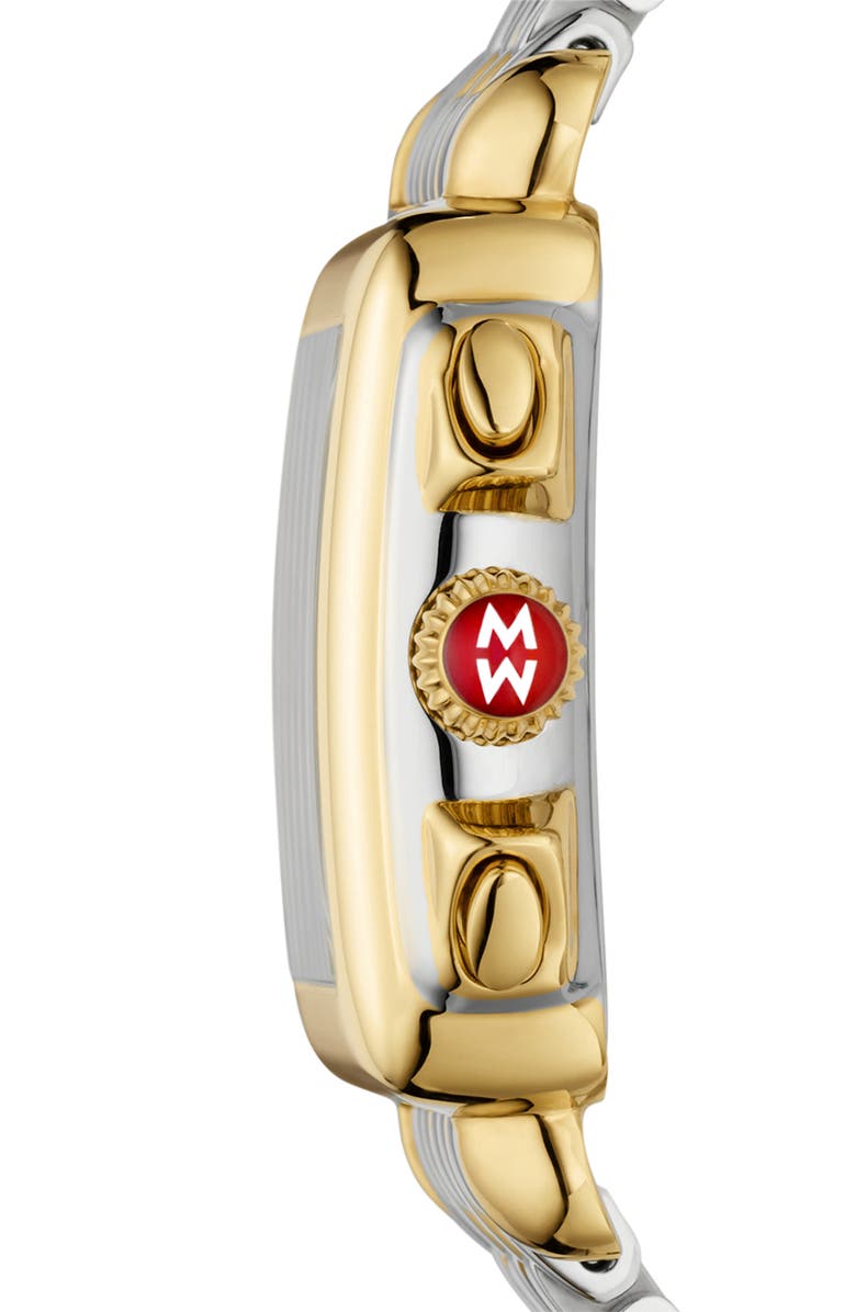 MICHELE Deco Diamond Chronograph Watch Head & Bracelet, 33mm, Alternate, color, 