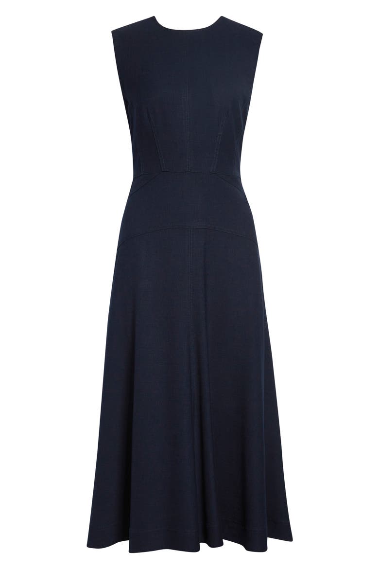Karrigan Midi Dress, Alternate, color, NAVY
