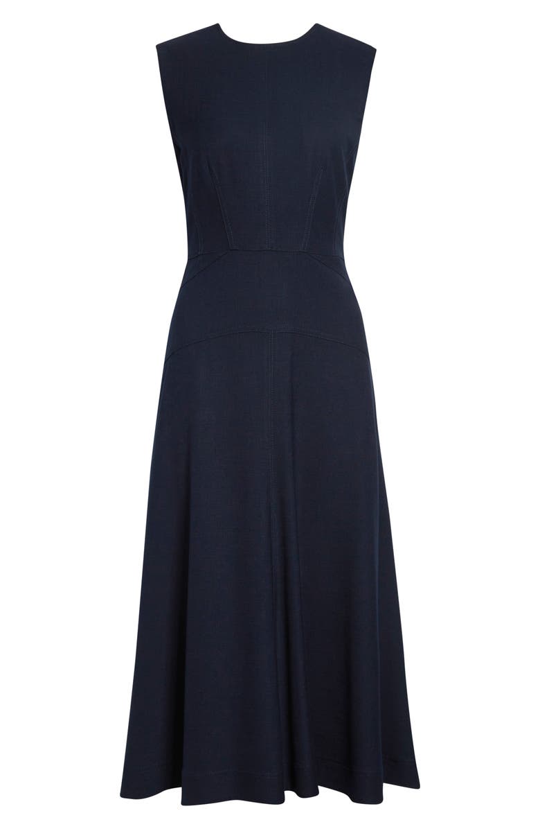 Veronica Beard Karrigan Midi Dress, Alternate, color, Navy