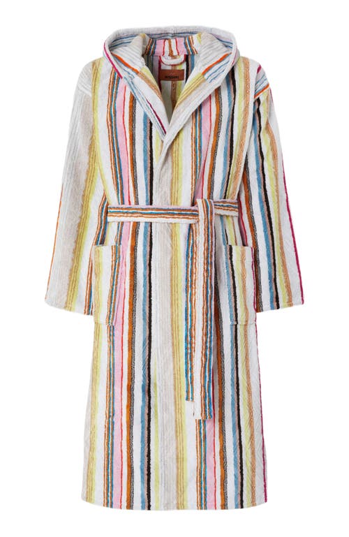 Missoni Home Moonshadow Cotton Terry Bathrobe With Lurex In Multicoloured
