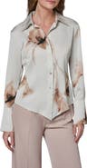 Donna Karan New York Floral Print Button-Up Shirt