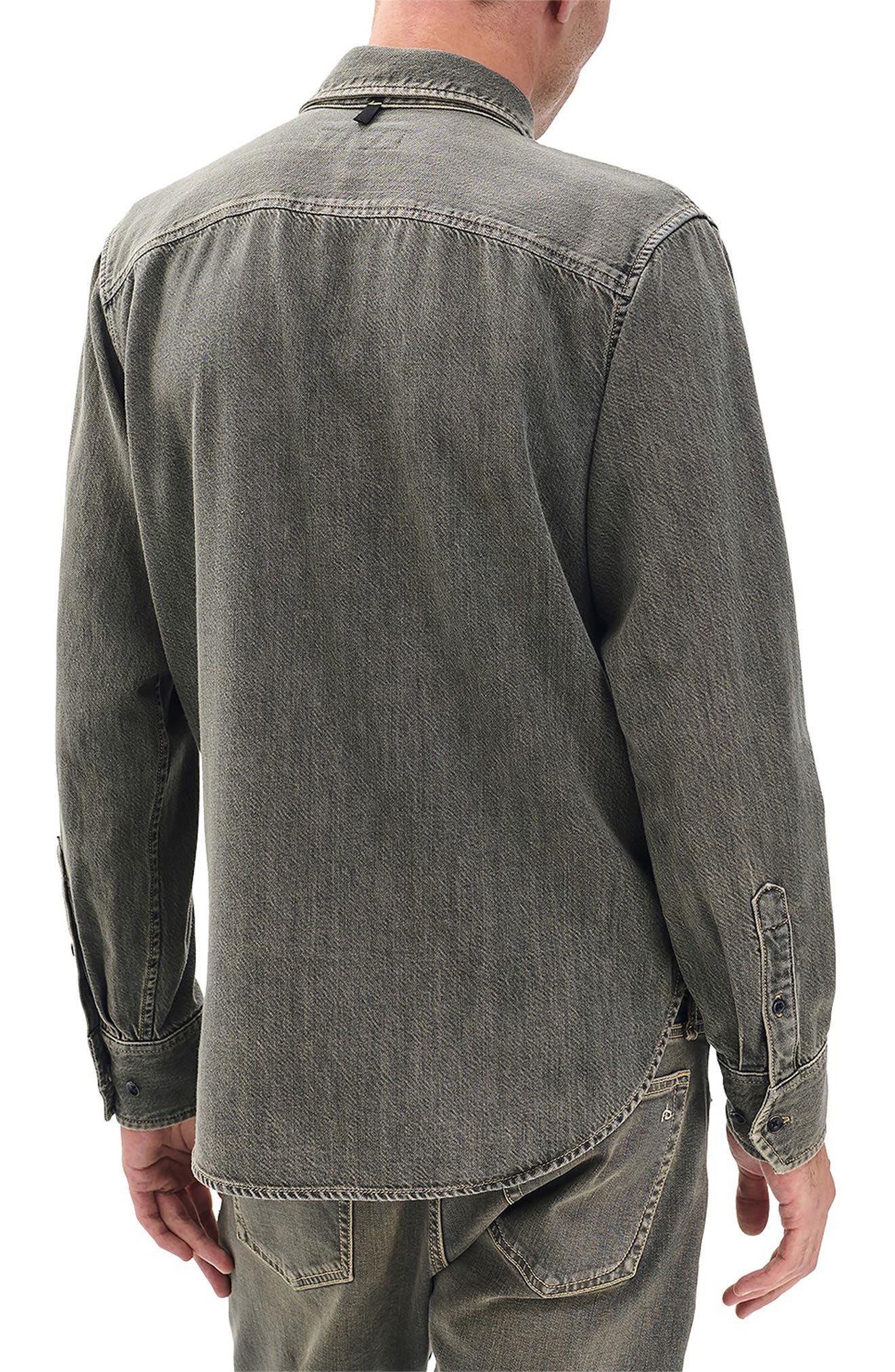 Jack Engineered Denim Button-Up Shirt - image 2