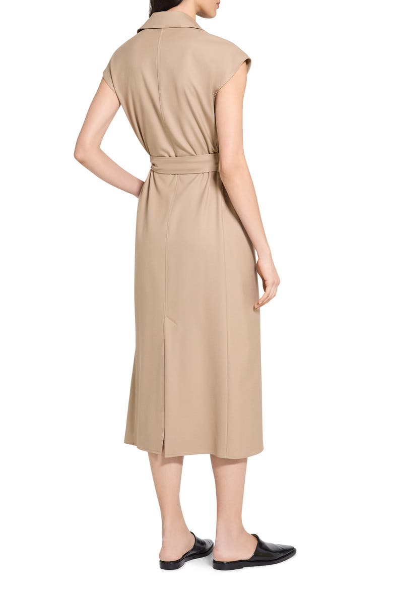 Dolman Sleeve Trench Coat Midi Dress, Alternate, color, NEW CAMEL