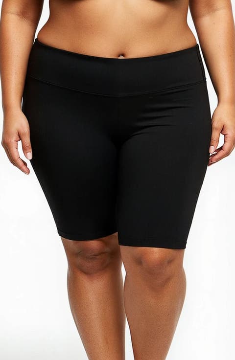 Plus Size Long Bike Swim Shorts