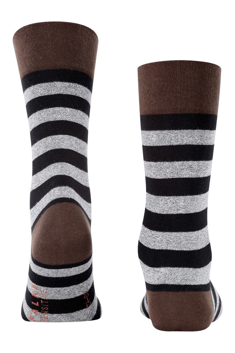 Sensitive Mapped Line Crew Socks, Alternate, color, HENNE