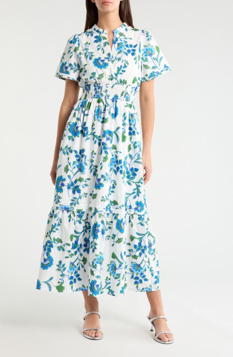 Samara Floral Print A-Line Dress