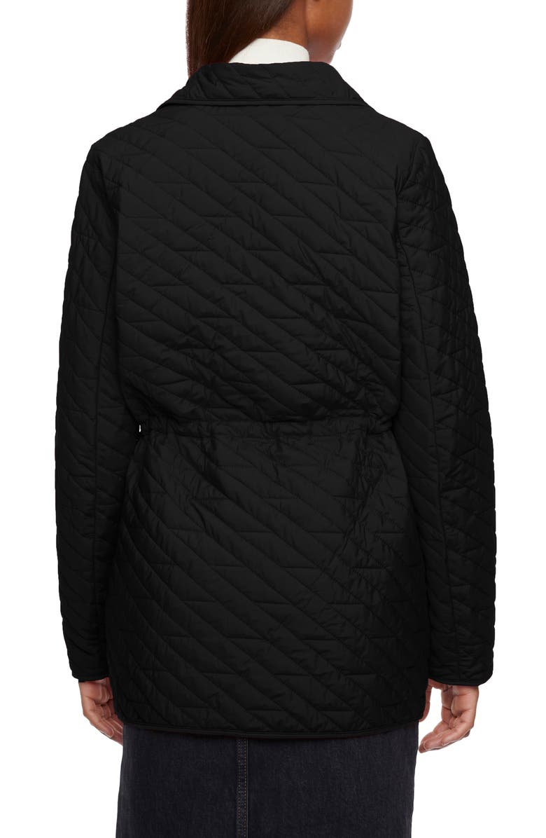 Bernardo Quilted Blazer, Alternate, color, Black