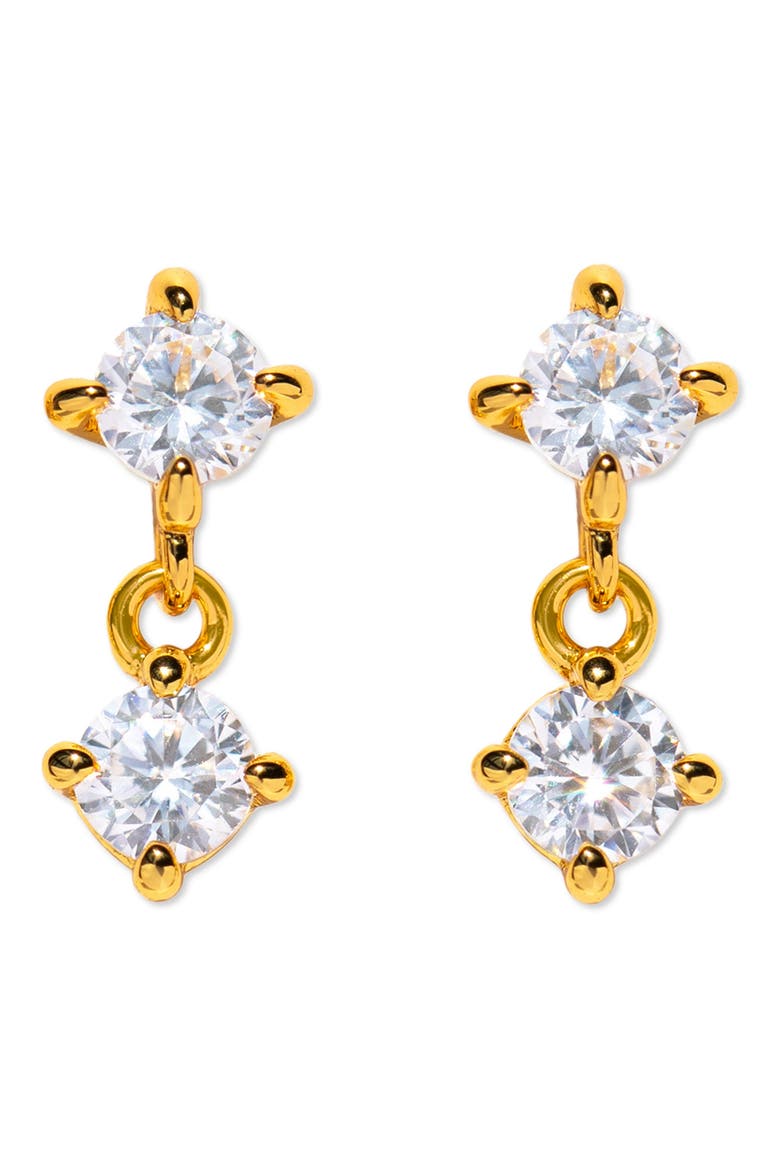 Crystal Dreams Stud Earrings, Main, color, GOLD