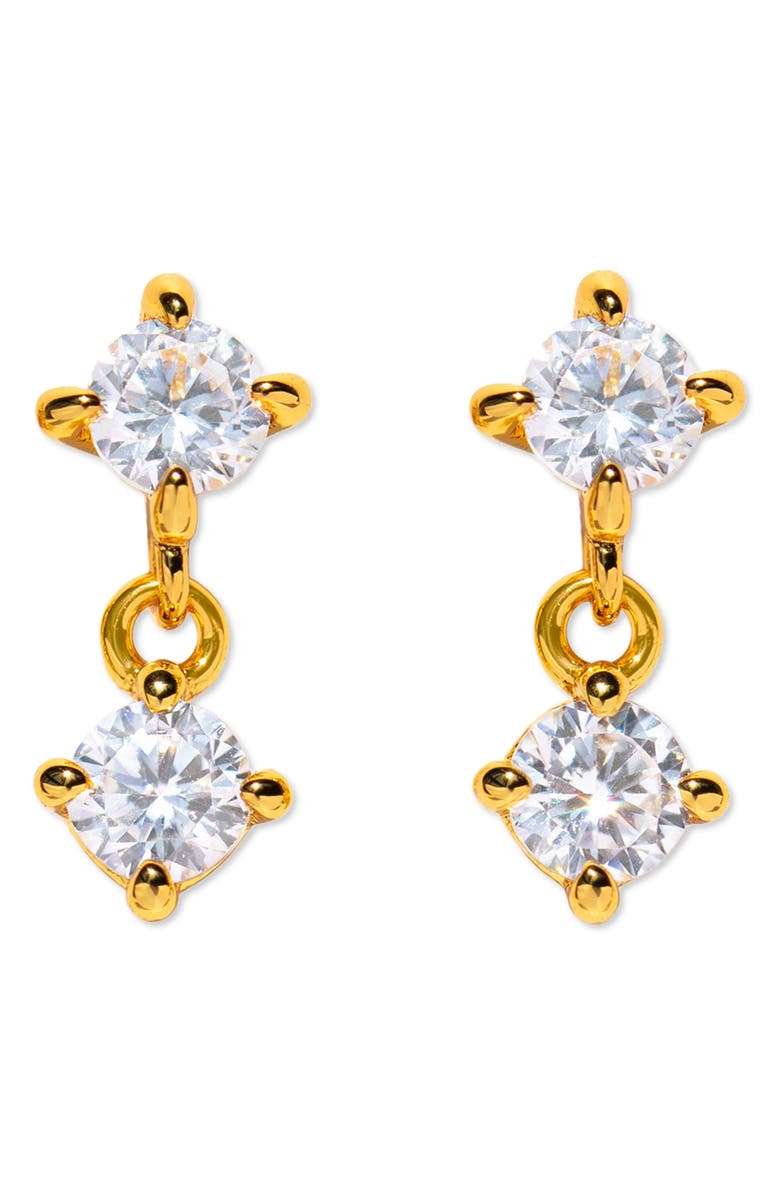 Girls Crew Crystal Dreams Stud Earrings, Main, color, Gold