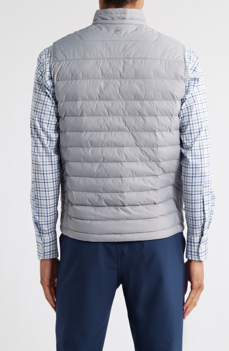 Peter Millar All Course Quilted Puffer Vest, Alternate, color, Gale Grey
