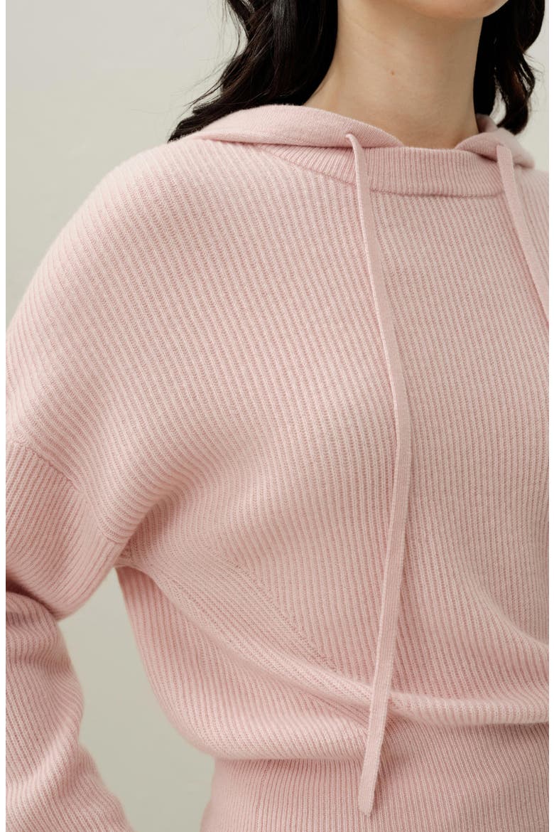Women's Eshe 2-in-1 Cashmere Detachable Hoodie, Alternate, color, Rosy Pink