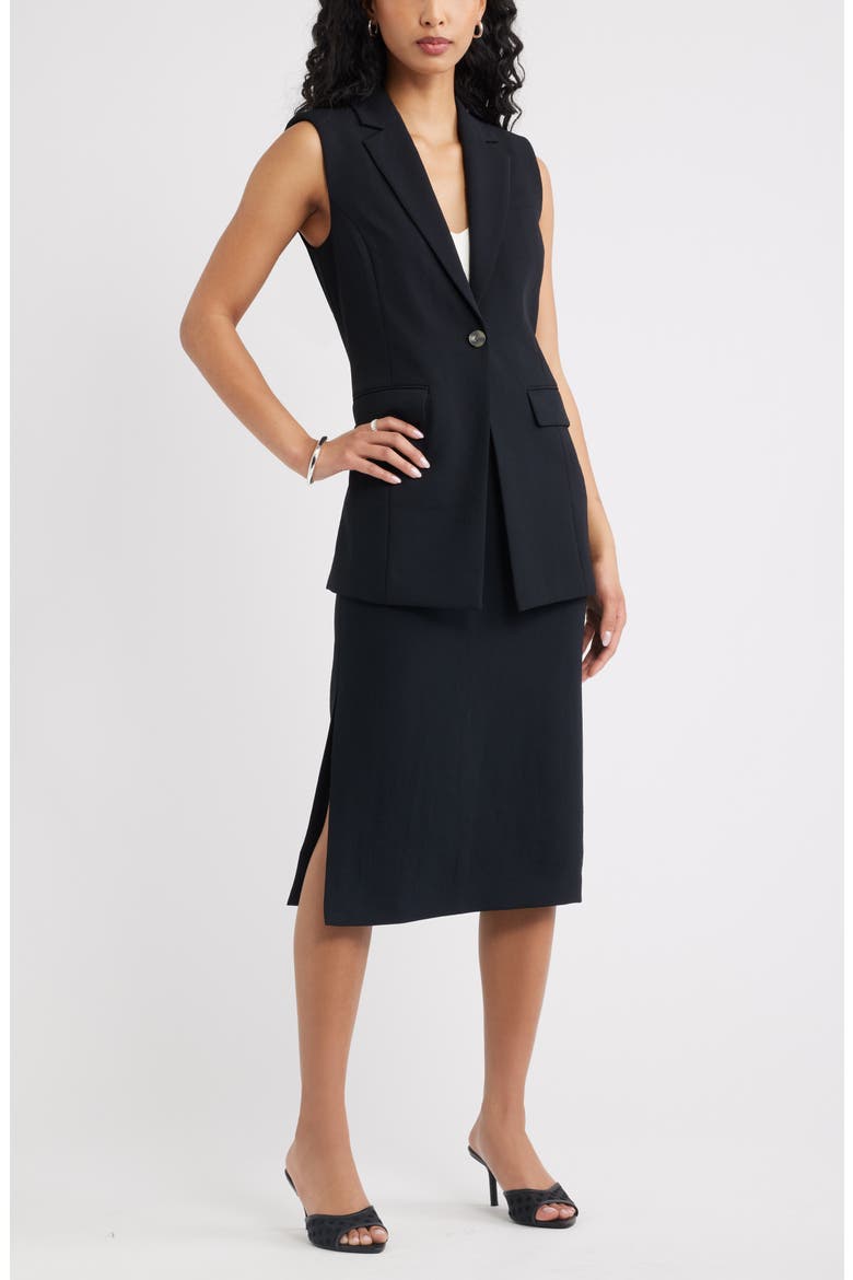 The Curator Pencil Skirt, Alternate, color, BLACK