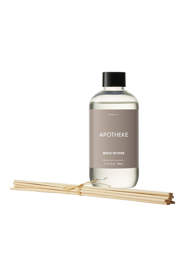 White Vetiver Reed Diffuser Refill, Main, color, NO COLOR