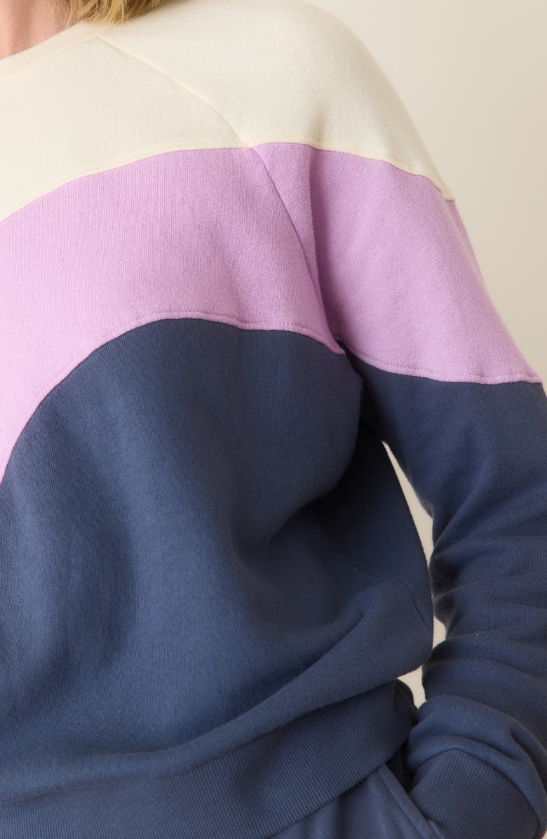 Marine Layer Colorblock Cotton Terry Sweatshirt, Alternate, color,