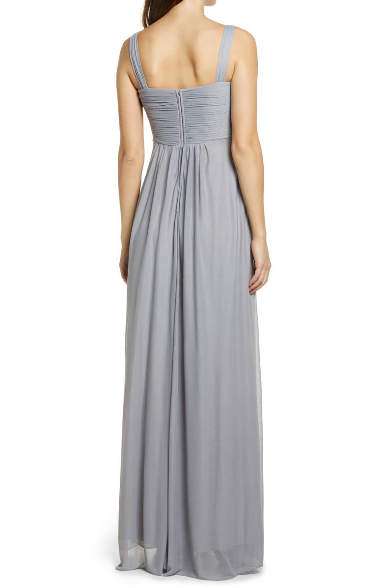 BIRDY GREY Maria Convertible Sleeve Tulle Gown, Alternate, color,