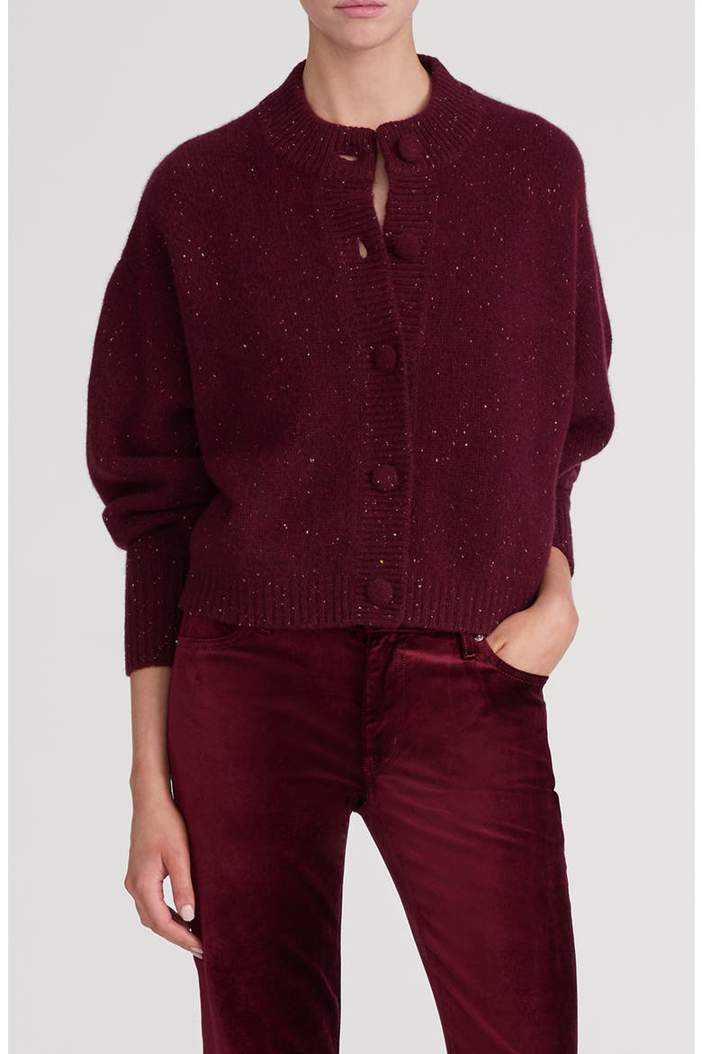 The Flecked Cashmere Cardigan, Main, color, PINOT