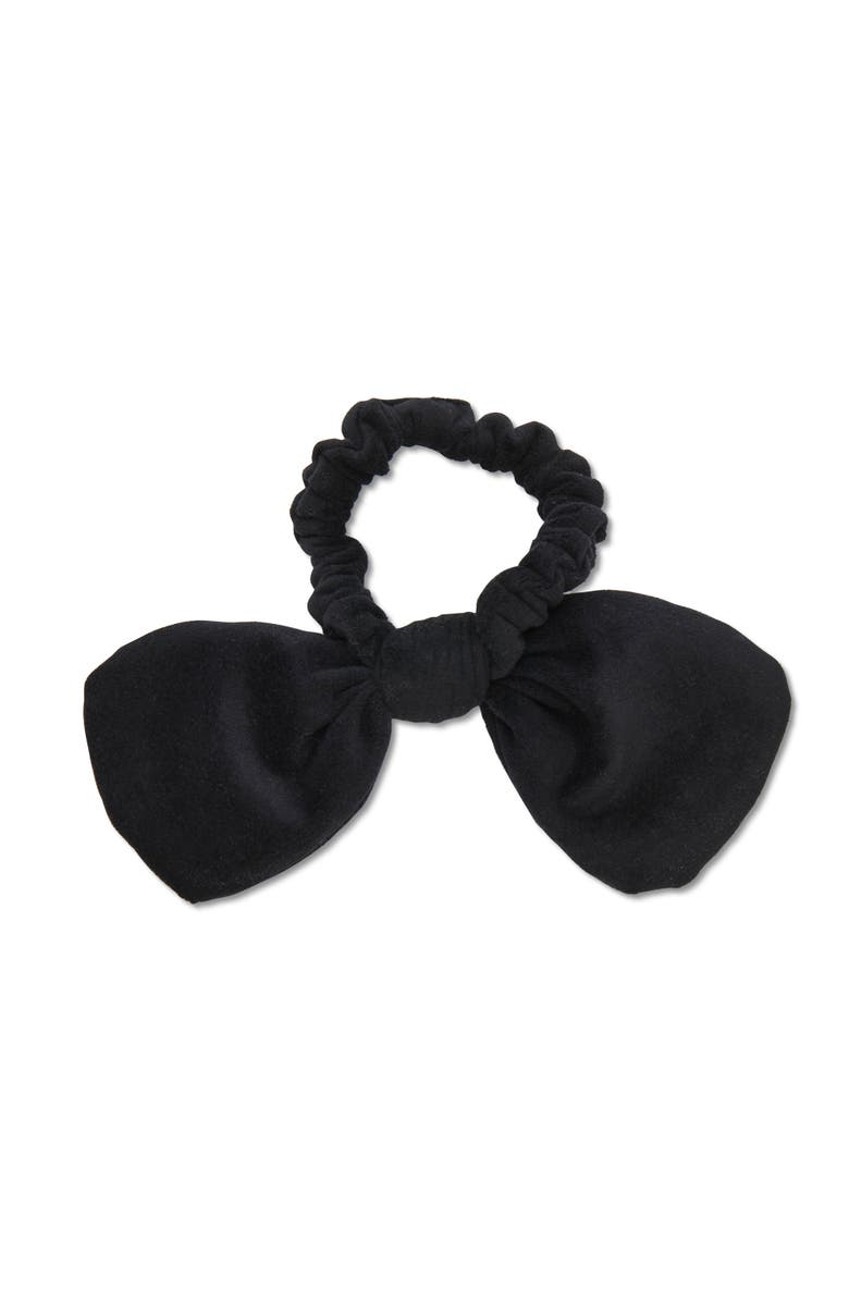 Lele Sadoughi New Orleans Saints Bow Scrunchie, Alternate, color, Jet 001
