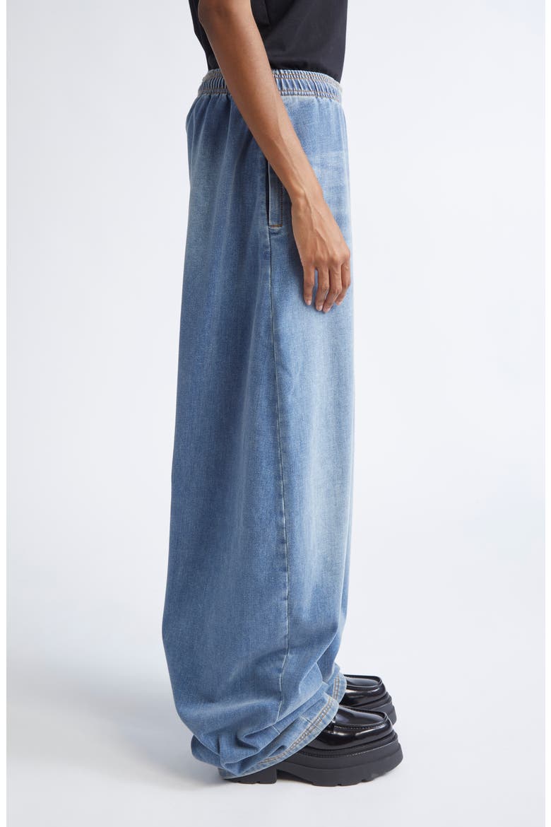 Alexander Wang Elastic Waist Brushed Denim Sweatpants (Women