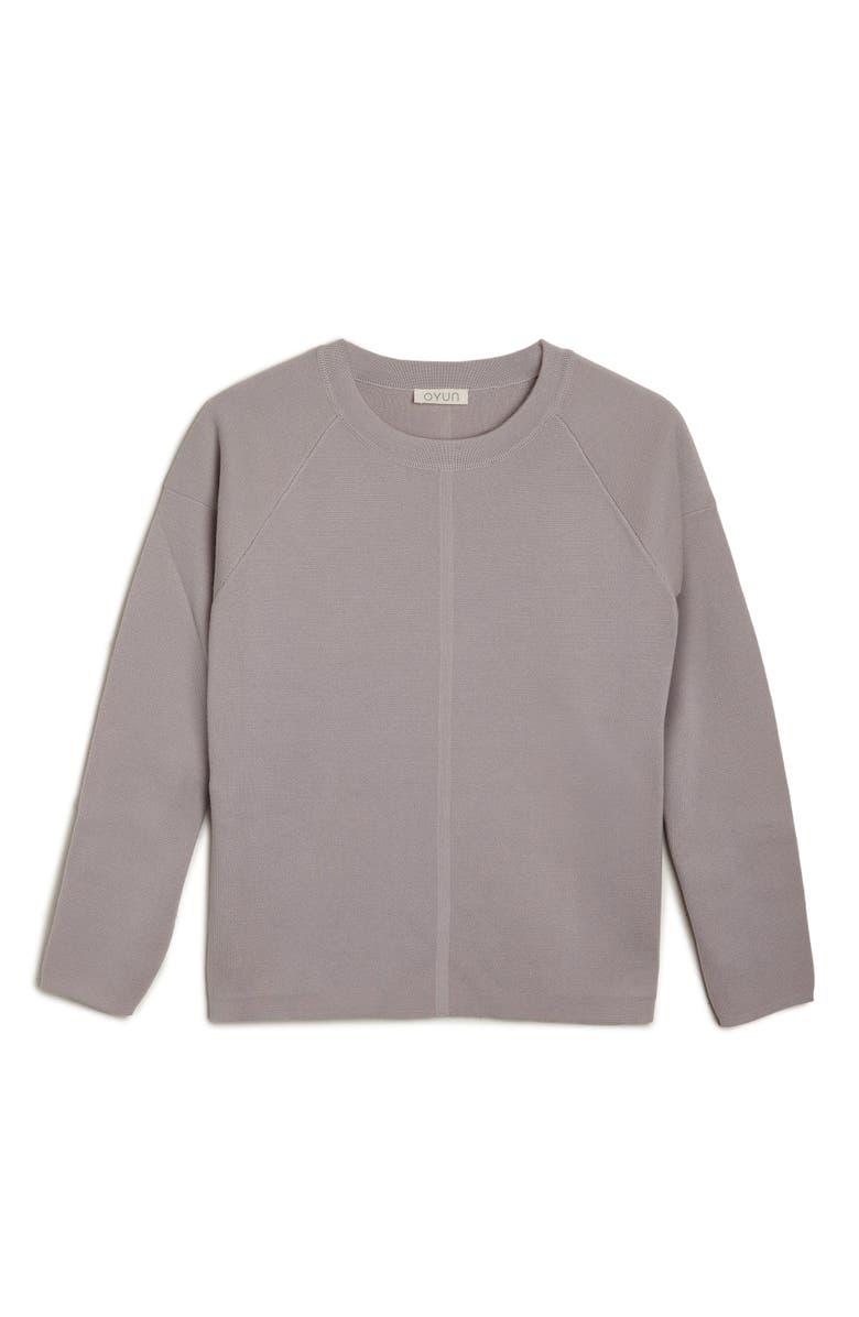 oyun Modern Sweatshirt, Alternate, color, Dove Grey