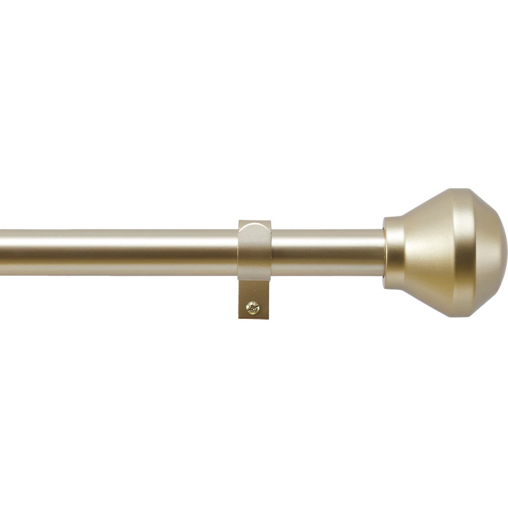 Dkny Conrad Adjustable Curtain Rod & Finial Set