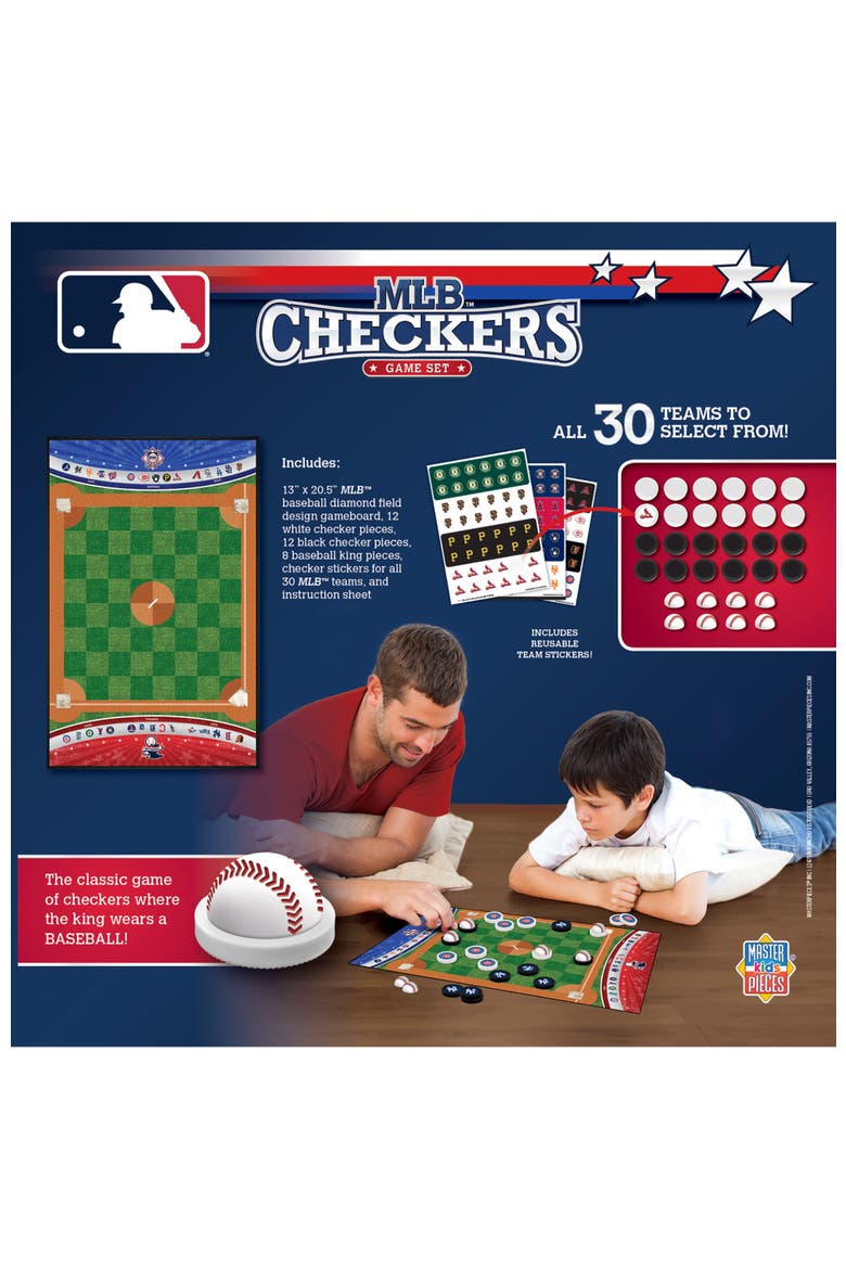 MLB - League Checkers Board Game, Alternate, color, Multicolor