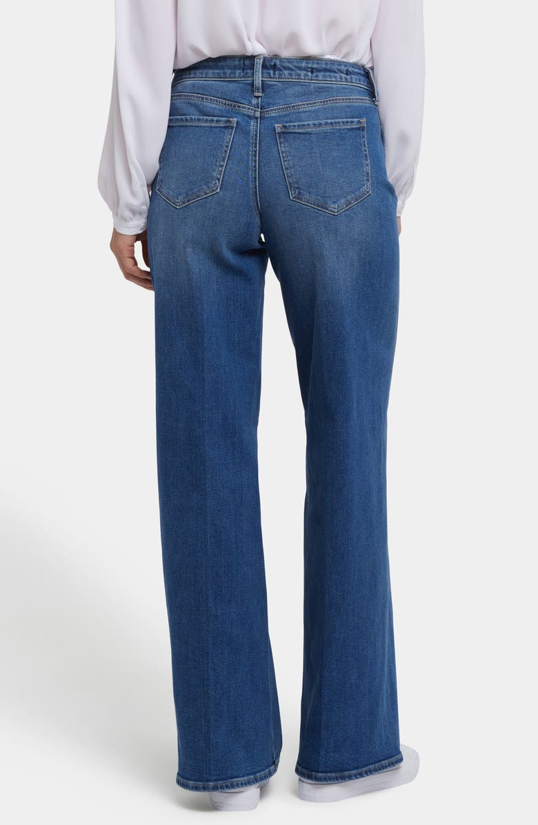 NYDJ Teresa Contoured Seam Wide Leg Jeans, Alternate, color, Romantic Indigo