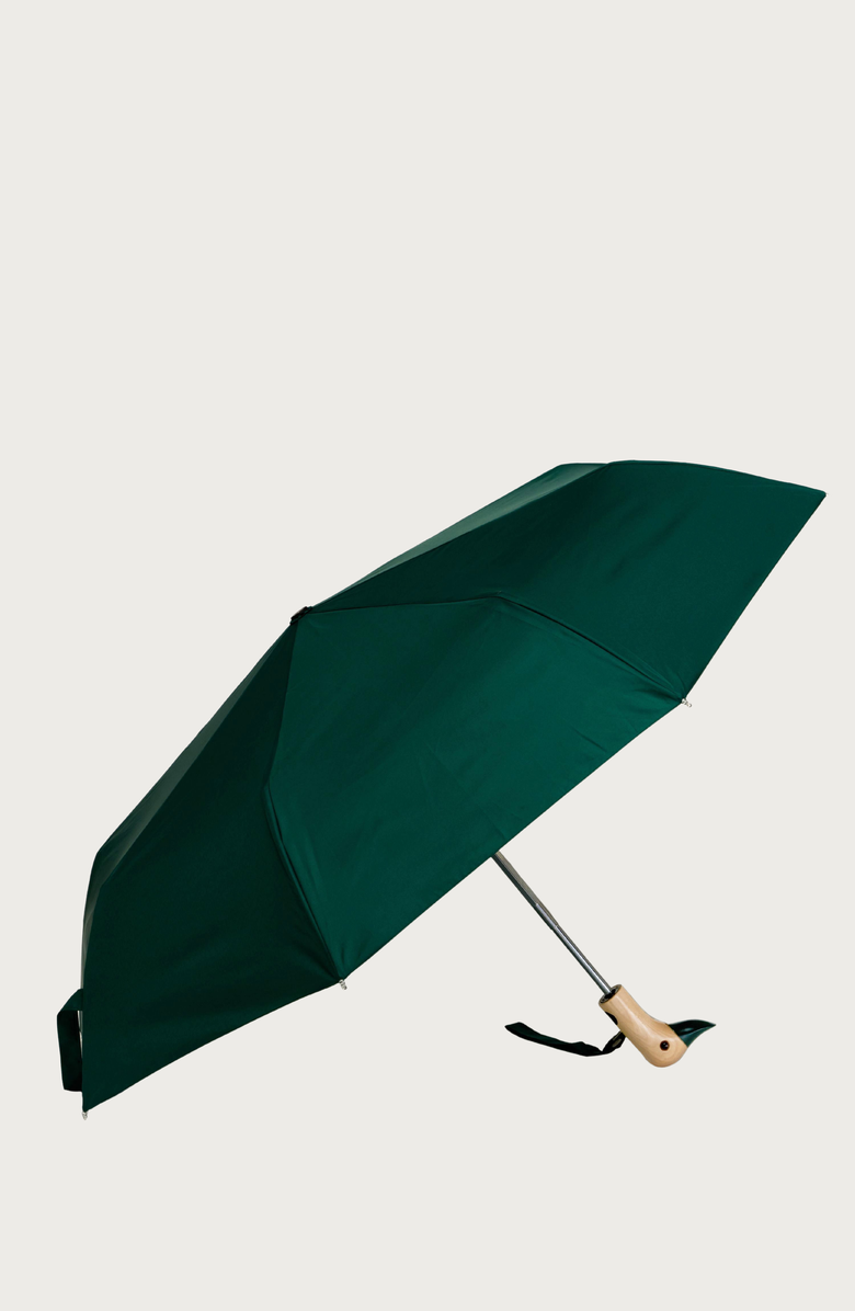 Original Duckhead Eco-Friendly Compact Duck Umbrella, Alternate, color, Forest Green